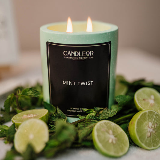 Mint Twist Scented Candle